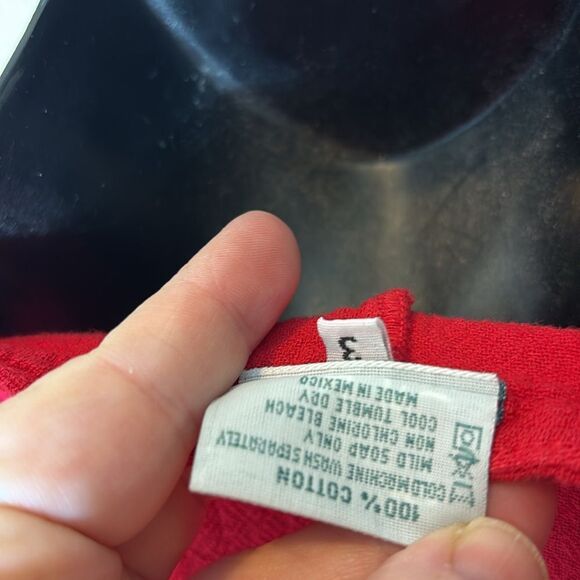 Oh my gauze! Women’s 3 XXL red boxy sleeveless Lagenlook gauze top - Picture 6 of 7